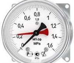 Двухстрелочный манометр МП-2-100x16x1.6